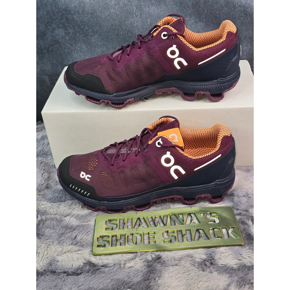 NWOT On Cloudventure Trail Running Shoes Mulberry/Salmon Women Size 5.5